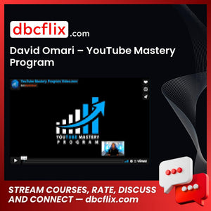 David Omari - Youtube Mastery Program, download, downloadbusinesscourse, drive, fast, free, google, mega, rapidgator, torrent
