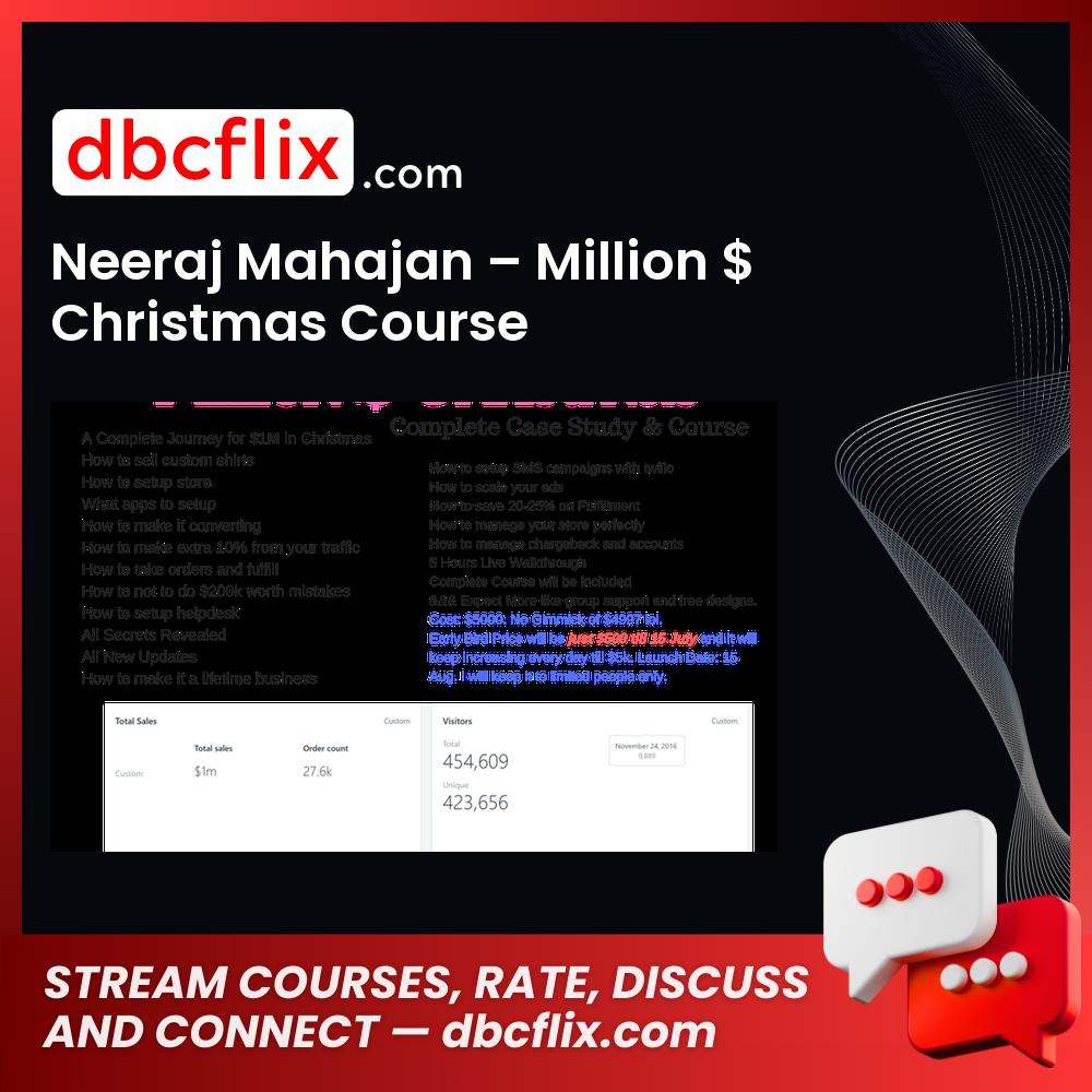 Neeraj Mahajan Million Christmas Course FREE DOWNLOAD