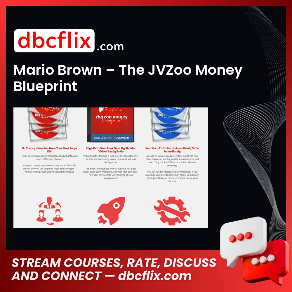 Mario Brown The Jvzoo Money Blueprint FREE DOWNLOAD