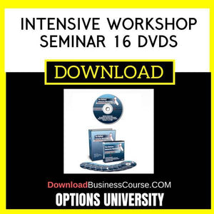 Options University Intensive Workshop Seminar 16 Dvds FREE DOWNLOAD