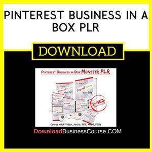 Pinterest Business In A Box Plr FREE DOWNLOAD