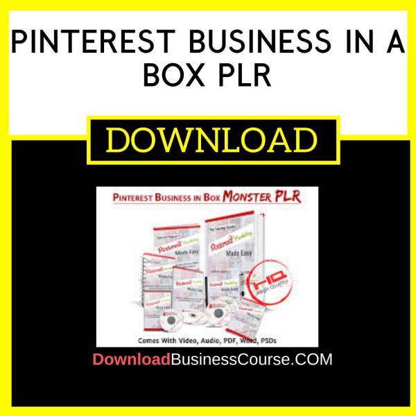 Pinterest Business In A Box Plr FREE DOWNLOAD