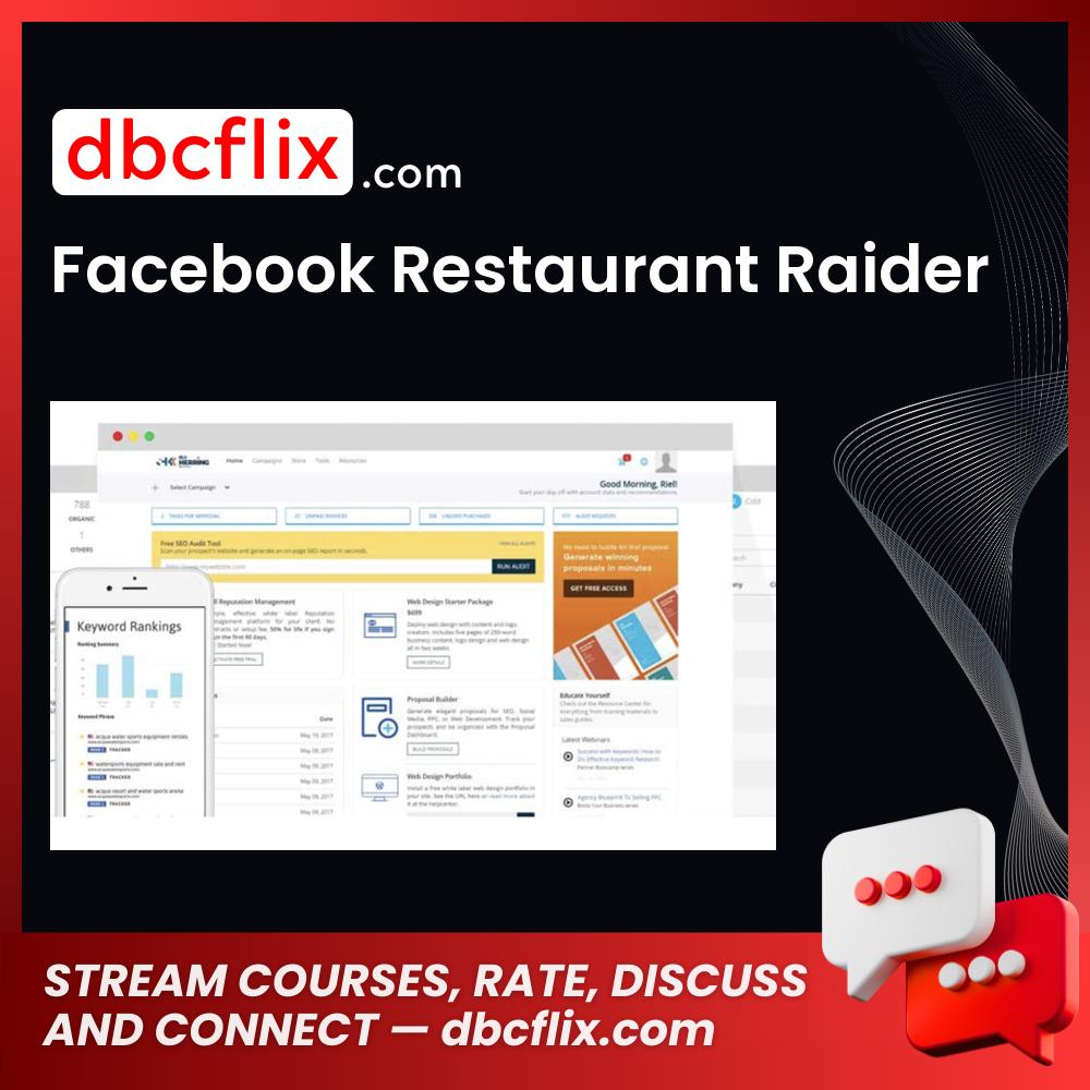 Facebook Restaurant Raider free downoad, dbcflix, dbcflix.com, storedbc.com, downloadbusinesscourse, mega, google drive
