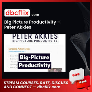 Big Picture Productivity – Peter Akkies free downoad, dbcflix, dbcflix.com, storedbc.com, downloadbusinesscourse, mega, google drive