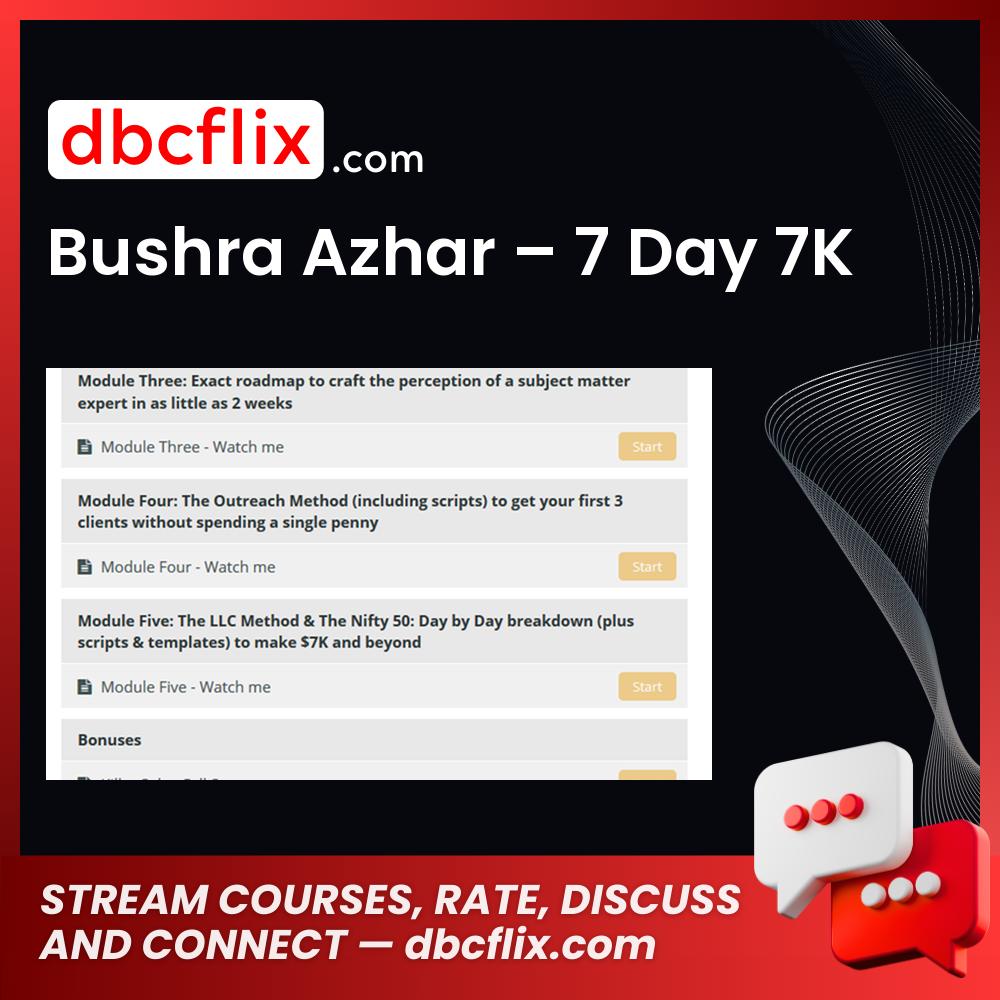 Bushra Azhar 7 Day 7k FREE DOWNLOAD