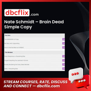 download, downloadbusinesscourse, free, google drive, mega, Nate Schmidt – Brain Dead Simple Copy, rapidgator