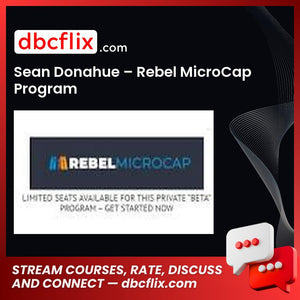 Sean Donahue – Rebel MicroCap Program free downoad, dbcflix, dbcflix.com, storedbc.com, downloadbusinesscourse, mega, google drive