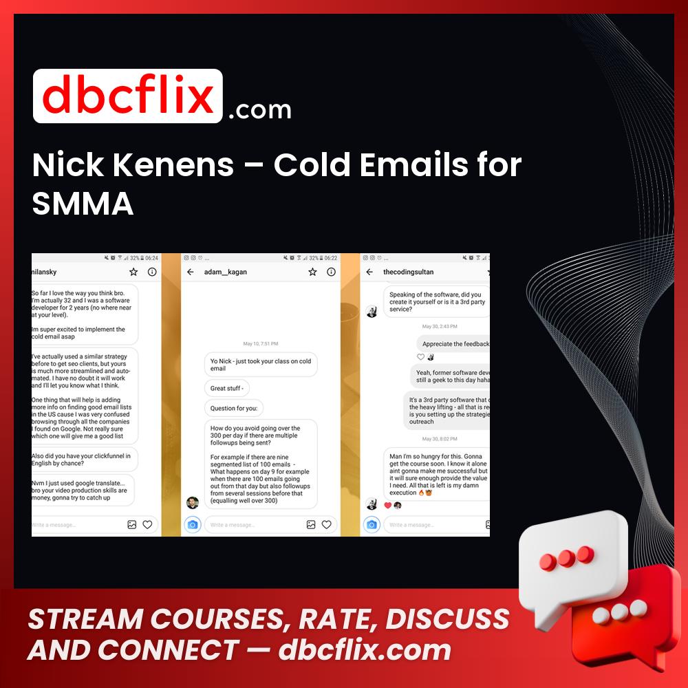 Nick Kenens Cold Emails For Smma FREE DOWNLOAD