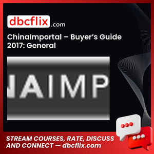 Chinaimportal Buyers Guide 2017 General FREE DOWNLOAD