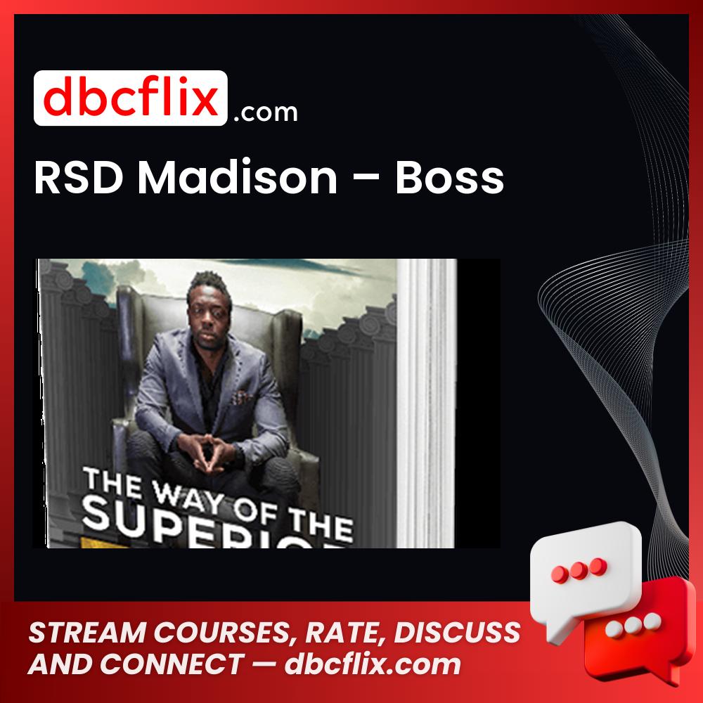 RSD Madison – Boss free downoad, dbcflix, dbcflix.com, storedbc.com, downloadbusinesscourse, mega, google drive