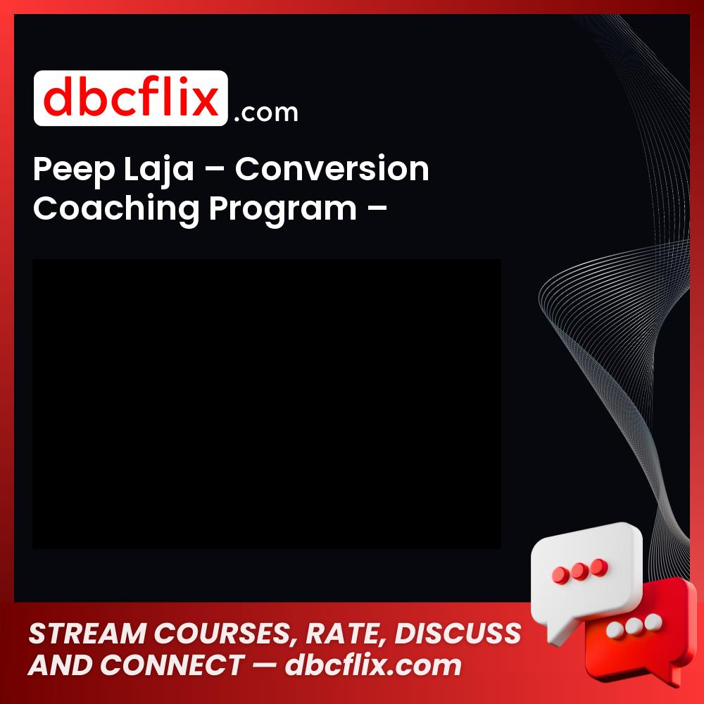 Peep Laja Conversion Coaching Program ConversionXL FREE DOWNLOAD
