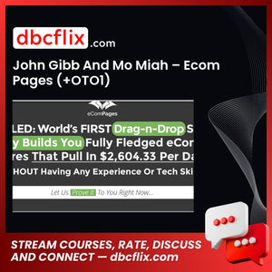 John Gibb And Mo Miah Ecom Pages + Oto1 FREE DOWNLOAD