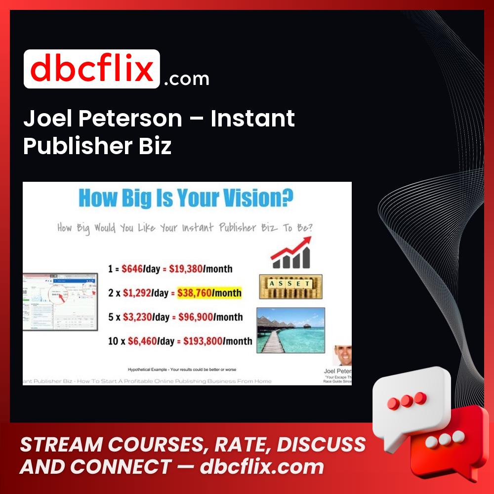 Joel Peterson Instant Publisher Biz FREE DOWNLOAD