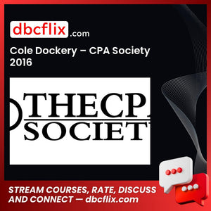 Cole Dockery Cpa Society 2016 FREE DOWNLOAD