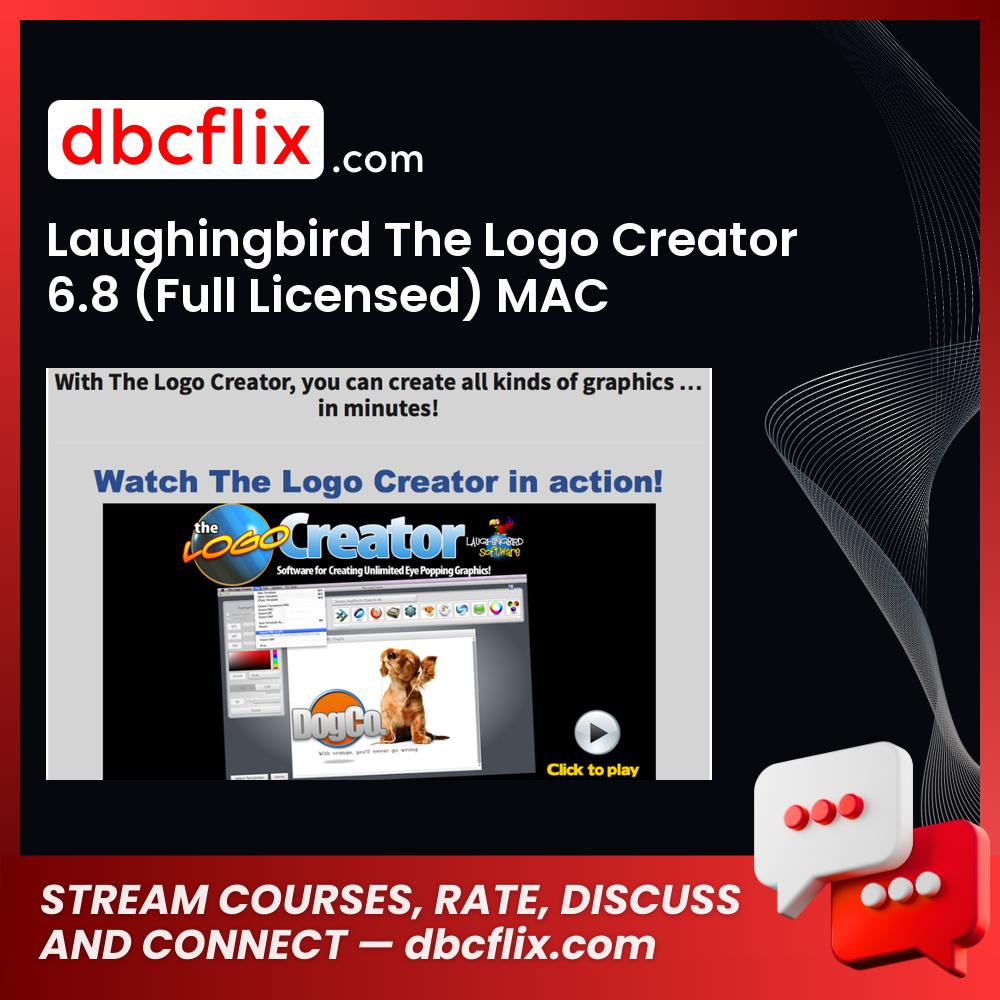 Laughingbird The Logo Creator 6.8 (Full Licensed) MAC +Windows -$37 free downoad, dbcflix, dbcflix.com, storedbc.com, downloadbusinesscourse, mega, google drive
