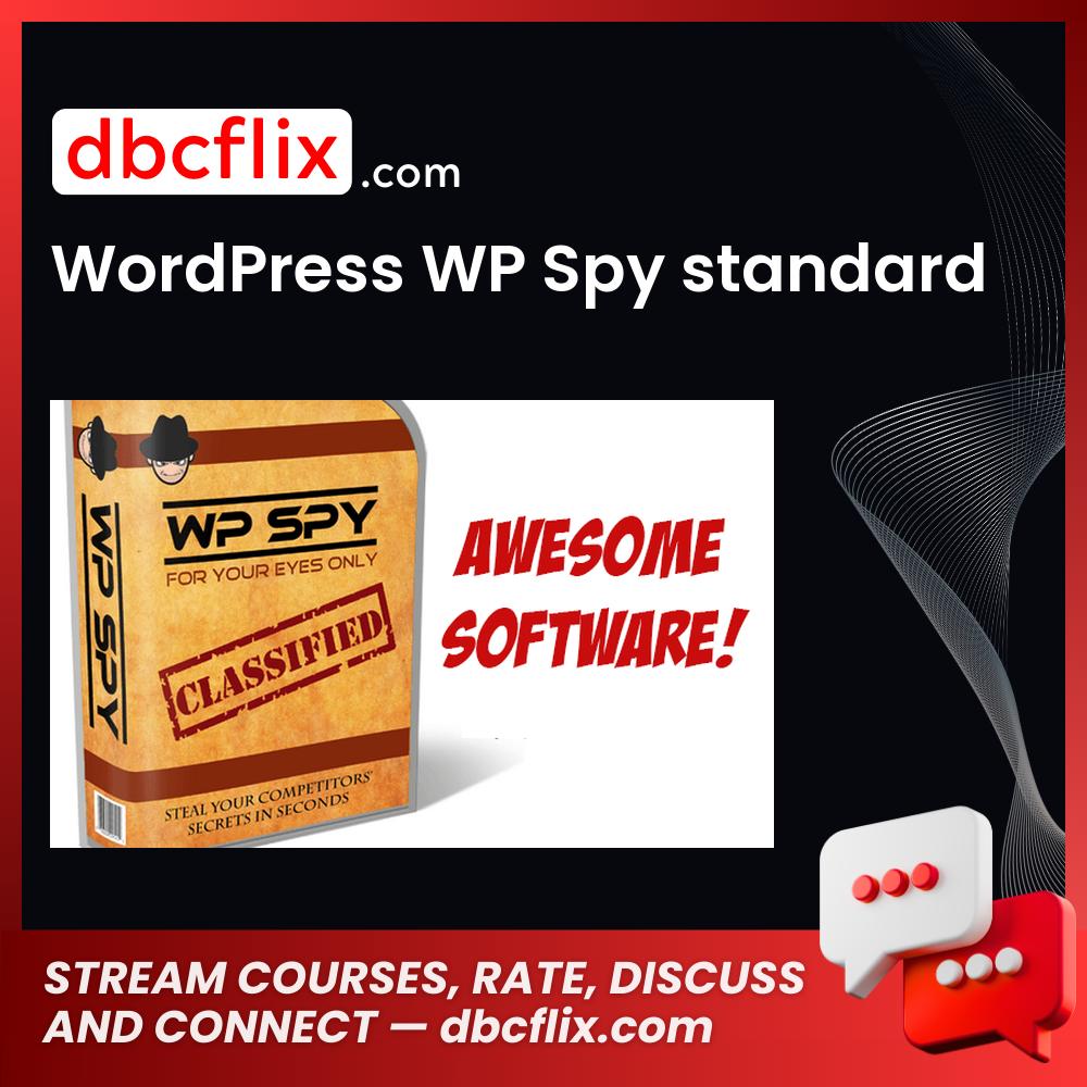 WordPress WP Spy standard free downoad, dbcflix, dbcflix.com, storedbc.com, downloadbusinesscourse, mega, google drive