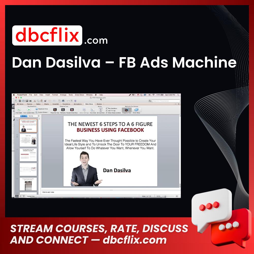 Dan Dasilva – FB Ads Machine free downoad, dbcflix, dbcflix.com, storedbc.com, downloadbusinesscourse, mega, google drive