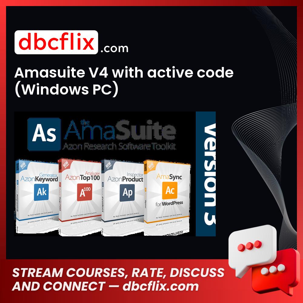 Amasuite V4 with active code (Windows PC) free downoad, dbcflix, dbcflix.com, storedbc.com, downloadbusinesscourse, mega, google drive