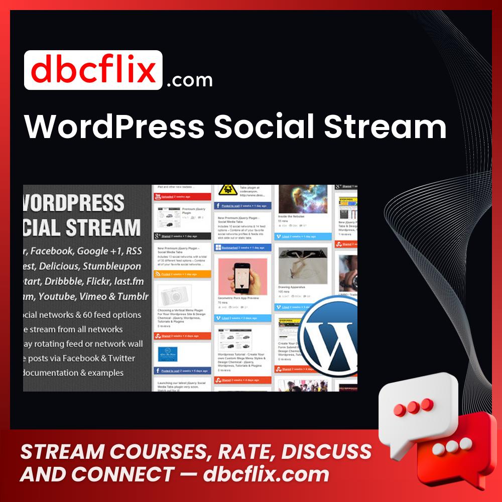 WordPress Social Stream free downoad, dbcflix, dbcflix.com, storedbc.com, downloadbusinesscourse, mega, google drive