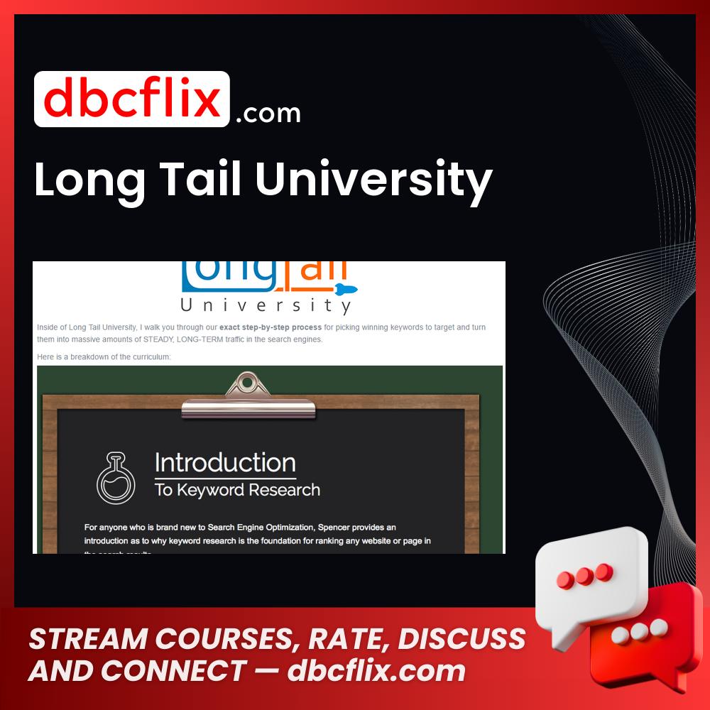 Long Tail University free downoad, dbcflix, dbcflix.com, storedbc.com, downloadbusinesscourse, mega, google drive
