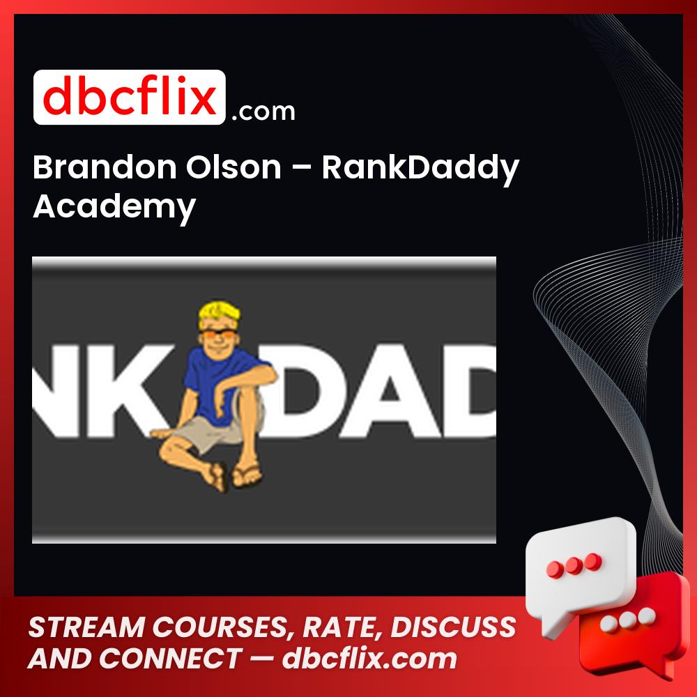 Brandon Olson Rankdaddy Academy FREE DOWNLOAD