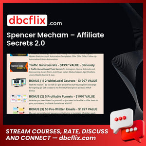 Spencer Mecham Affiliate Secrets 2.0 FREE DOWNLOAD