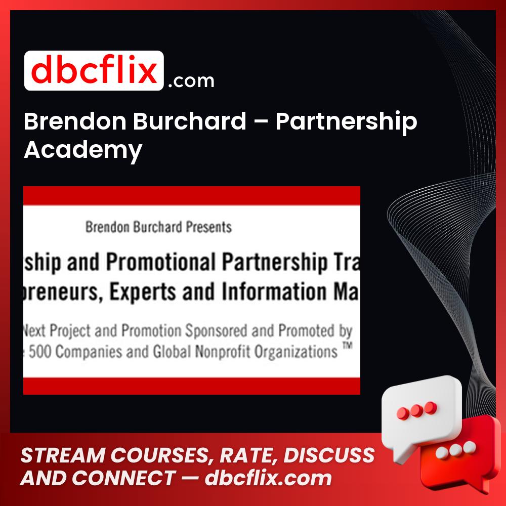 Brendon Burchard Partnership Academy FREE DOWNLOAD