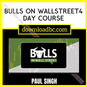 Bulls On Wallstreet 4 Day Course - Paul Singh
