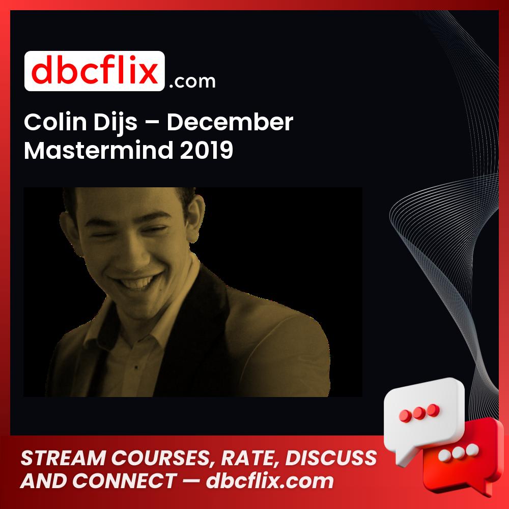 2019, Colin, Colin Dijs December Mastermind 2019, December, Dijs, Mastermind