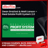2.0, Dean, Dean Graziosi & Matt Larson Real Estate Profit System 2.0, Estate, Graziosi, Larson, Matt, Profit, Real, System