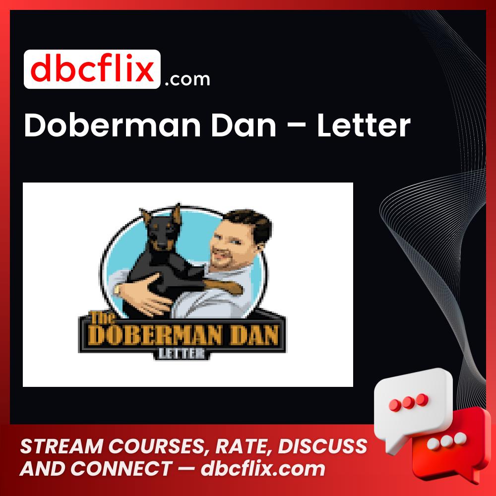 Doberman Dan Letter FREE DOWNLOAD
