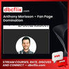 Anthony Morisson – Fan Page Domination free downoad, dbcflix, dbcflix.com, storedbc.com, downloadbusinesscourse, mega, google drive
