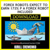 Kirill Eremenko Forex Robots Expect To Earn 175 P A Forex Robot Included FREE DOWNLOAD