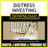 Martin J Whitman Fernando Diz Distress Investing FREE DOWNLOAD