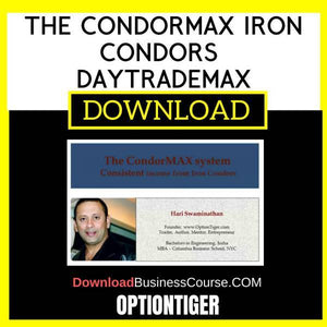 Optiontiger The Condormax Iron Condors Daytrademax FREE DOWNLOAD