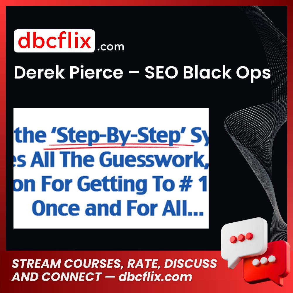 Derek Pierce Seo Black Ops FREE DOWNLOAD