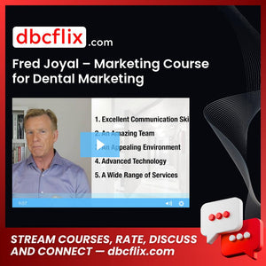 For Dental, FRED JOYAL, Marketing, Marketing Course