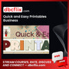 Quick and Easy Printables Business free downoad, dbcflix, dbcflix.com, storedbc.com, downloadbusinesscourse, mega, google drive