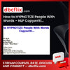 How to HYPNOTIZE People With Words – NLP Copywriti… free downoad, dbcflix, dbcflix.com, storedbc.com, downloadbusinesscourse, mega, google drive