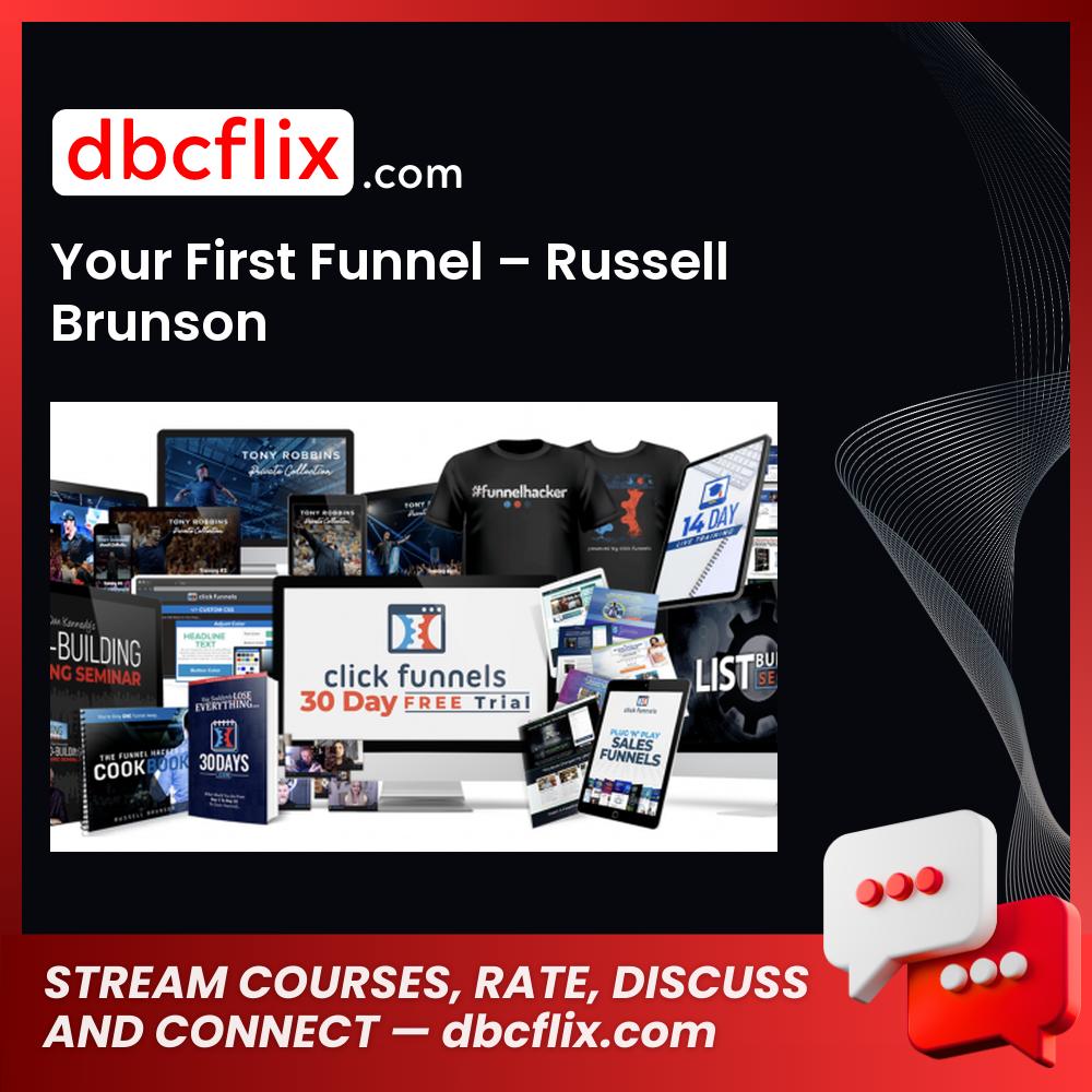 Your First Funnel – Russell Brunson free downoad, dbcflix, dbcflix.com, storedbc.com, downloadbusinesscourse, mega, google drive