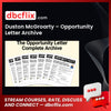 Duston McGroarty – Opportunity Letter Archive free downoad, dbcflix, dbcflix.com, storedbc.com, downloadbusinesscourse, mega, google drive