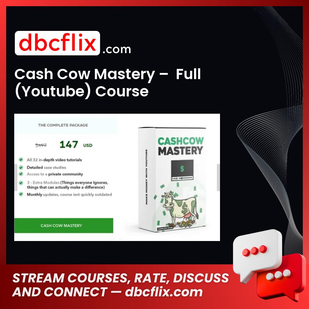 Cash Cow Mastery – Full (Youtube) Course, download, downloadbusinesscourse, drive, fast, free, google, mega, rapidgator, torrent