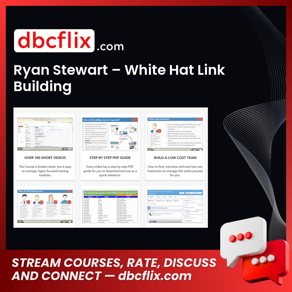 Ryan Stewart White Hat Link Building FREE DOWNLOAD