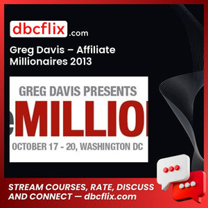 Greg Davis Affiliate Millionaires 2013 FREE DOWNLOAD