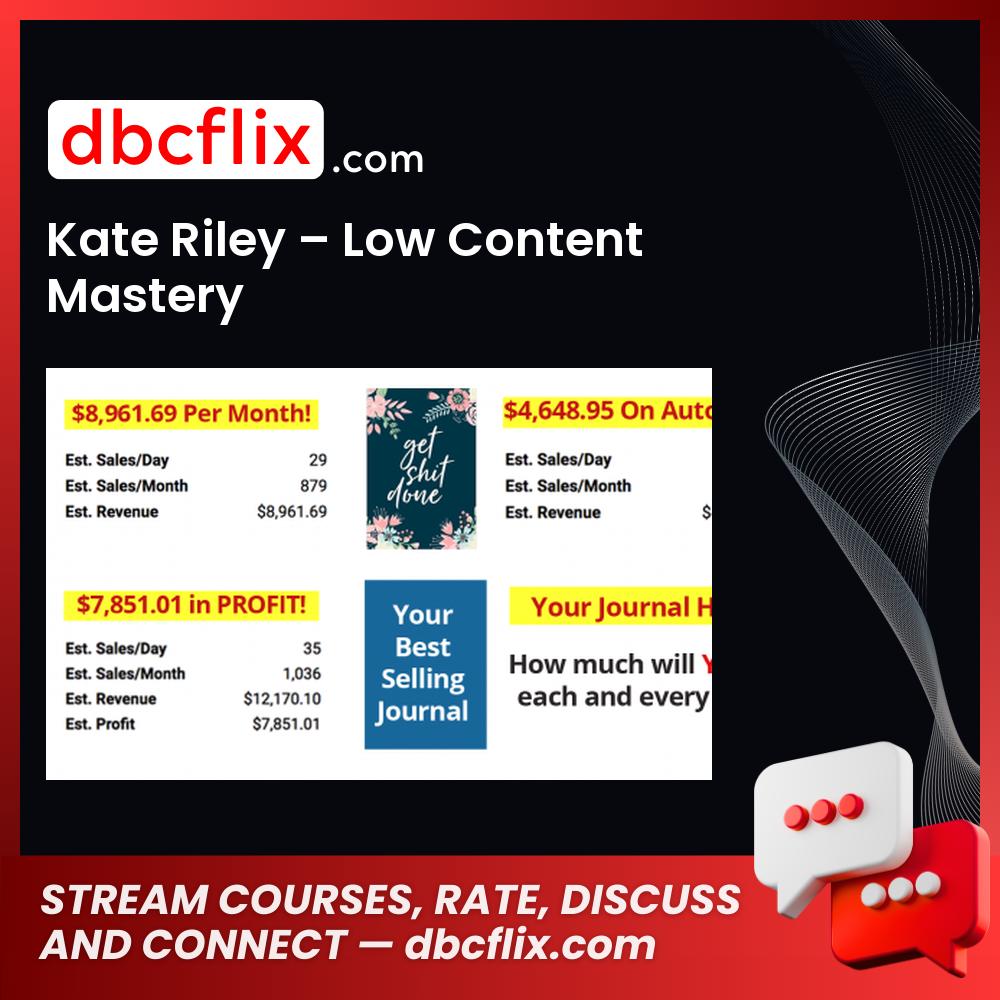 download, downloadbusinesscourse, drive, fast, free, google, Kate Riley – Low Content Mastery, mega, rapidgator, torrent