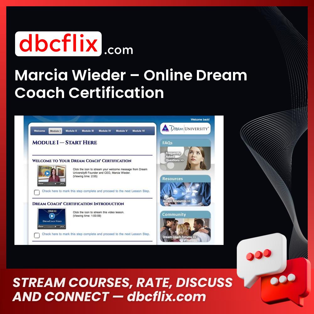 Marcia Wieder Online Dream Coach Certification FREE DOWNLOAD