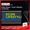 Ricky Hayes Ecom Lifestyle University FREE DOWNLOAD