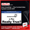 Don Crowther – The Content Max System worth $197 free downoad, dbcflix, dbcflix.com, storedbc.com, downloadbusinesscourse, mega, google drive