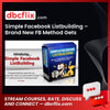 Simple Facebook Listbuilding – Brand New FB Method Gets 10-25cent leads in ANY NICHE + Easy AFFILIATE COMMISSIONS! free downoad, dbcflix, dbcflix.com, storedbc.com, downloadbusinesscourse, mega, google drive