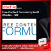 Free Content Formula by Matt Rhodes – $12 free downoad, dbcflix, dbcflix.com, storedbc.com, downloadbusinesscourse, mega, google drive